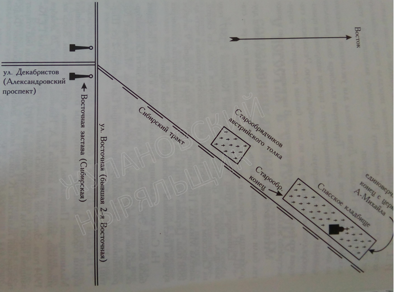 Карта сибирского кладбища в екатеринбурге