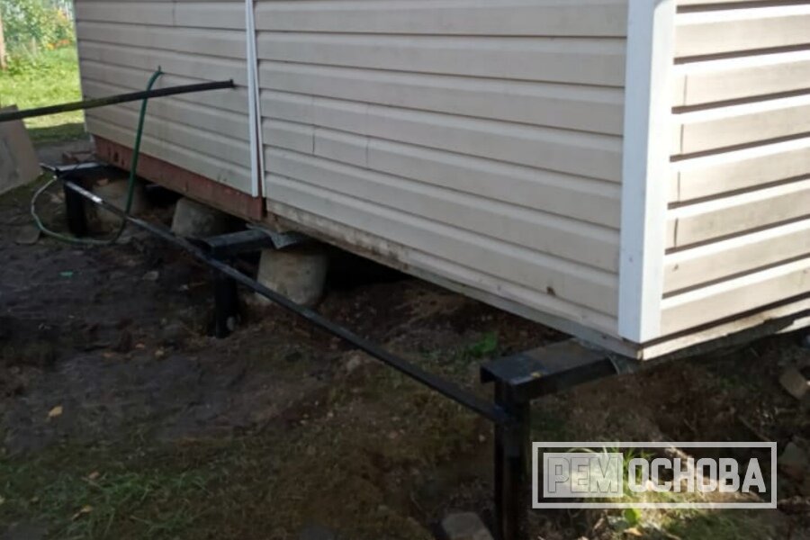 Подъем дачного дома на сваи в массиве "Восход"