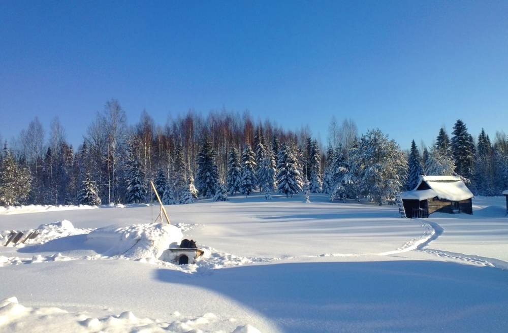 В условиях настоящей русской северной зимы морозить тесто было совсем не сложно. Тем, кто живет в более теплых местах всегда поможет морозильник). Автор фото: Анна Русских.