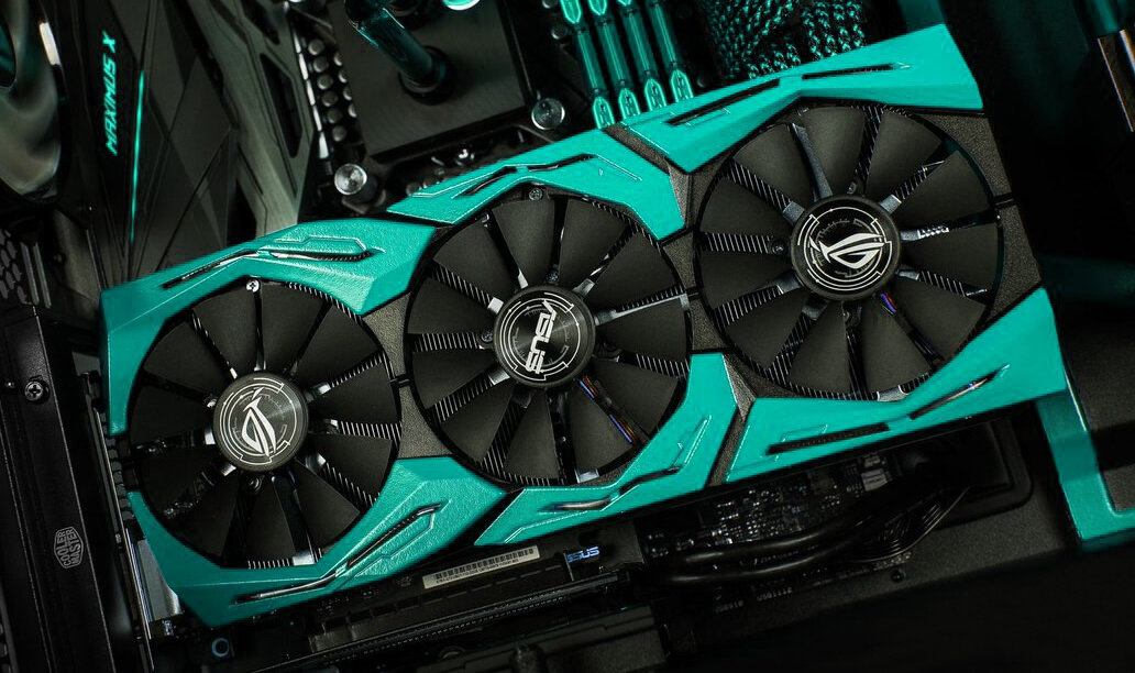 ASUS ROG STRIX GEFORCE GTX 1080Ti Gaming (цвет оригинала красный).