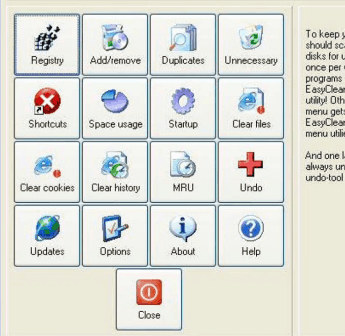 EasyCleaner позволяет чистить реестр Windows, искать дубликаты файлов, работать с корзиной, чистить куки и временные файлы и т.д.