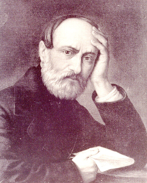 Итальянский политик, писатель и философ Джузеппе Мадзини (1805-1872)