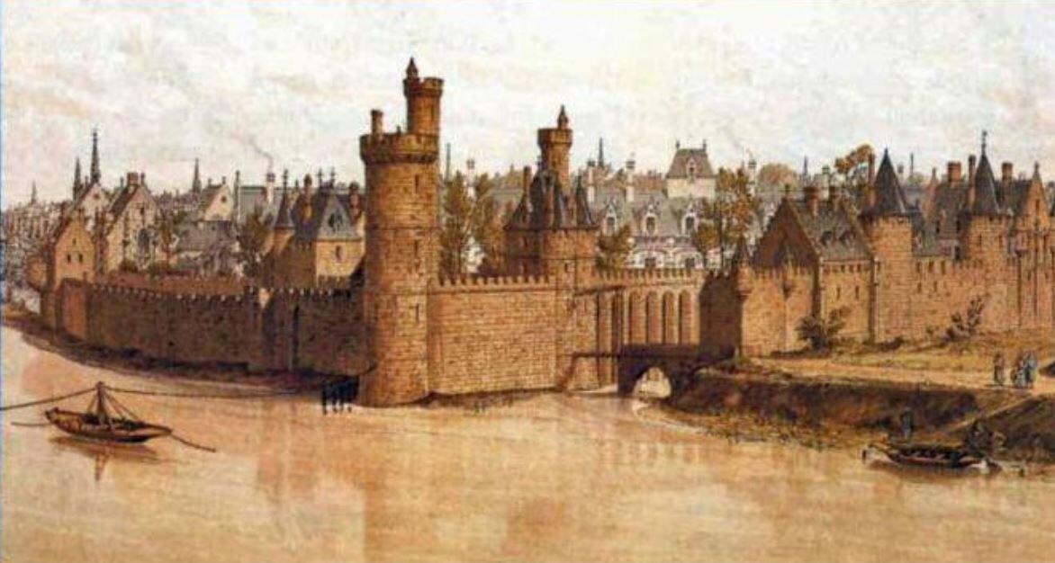 10 15 век. Нельская башня в Париже. Нельская башня королевство Франция. Нельский замок Париж. Средневековый Париж 15 век.