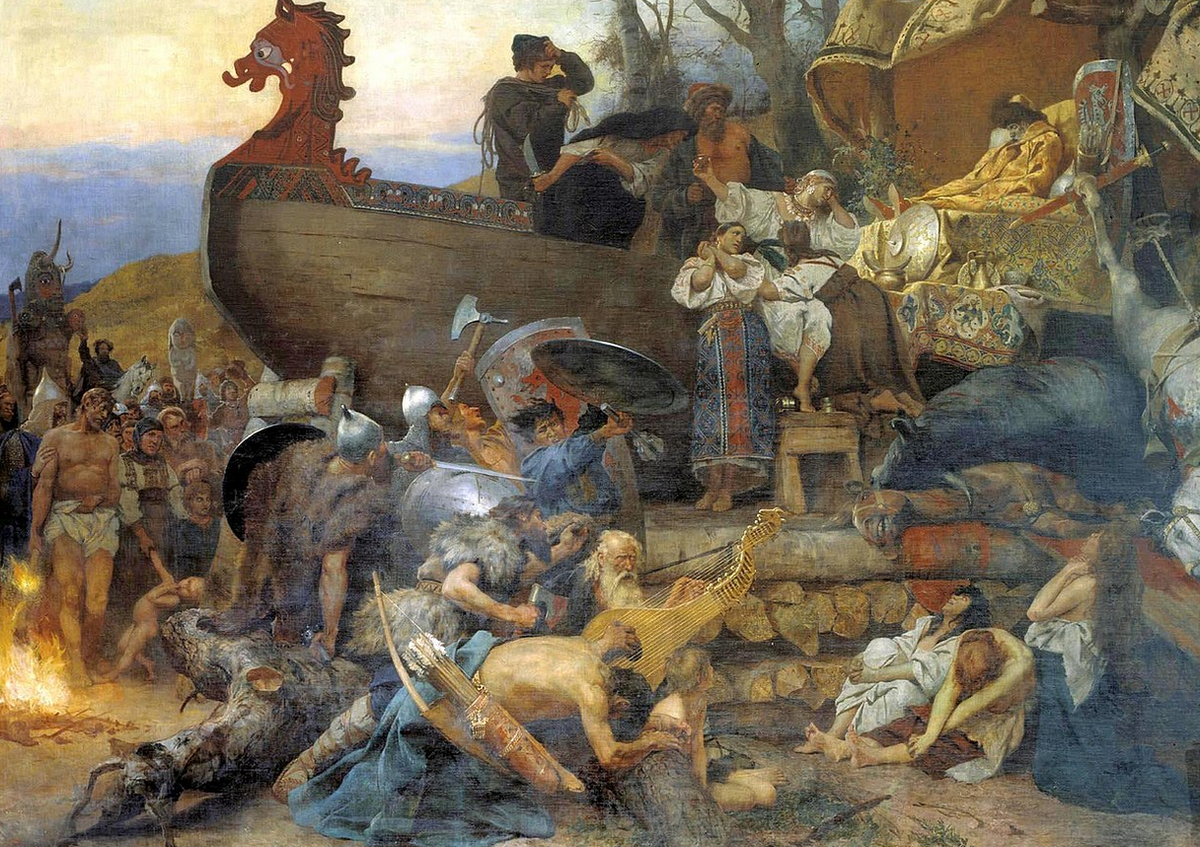 Генрих Семирадский. "Похороны знатного руса"