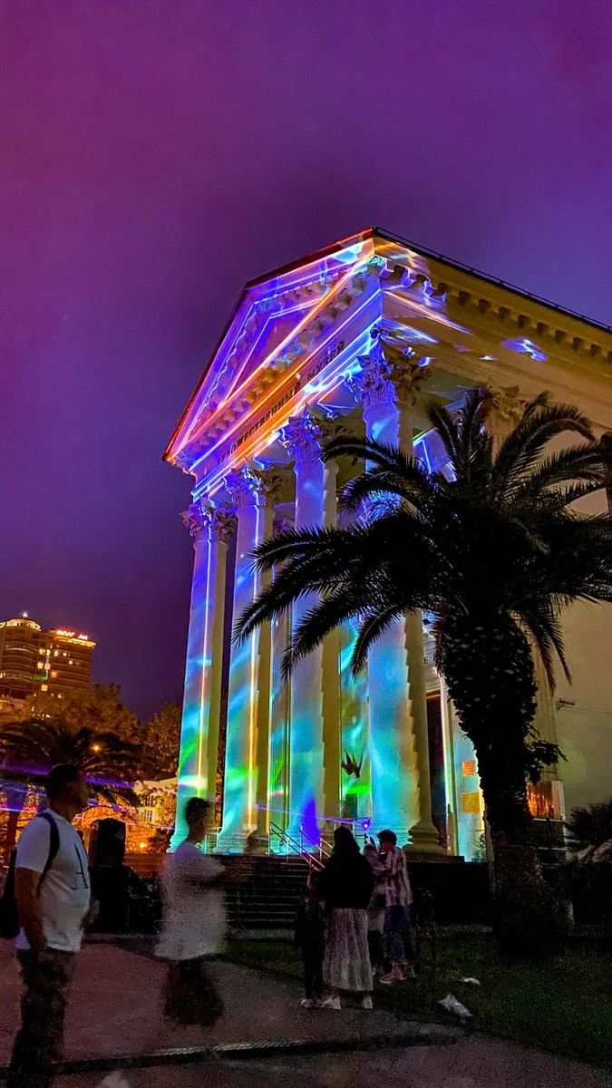 Световое шоу в Сочи