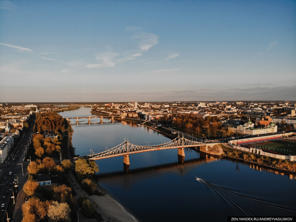 Староволжский и Нововолжский мосты в Твери