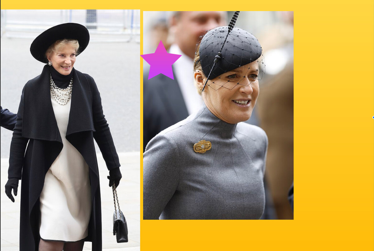 герцогиня Кентская в Шанель и с сумкой Шанель и Инди Хикс