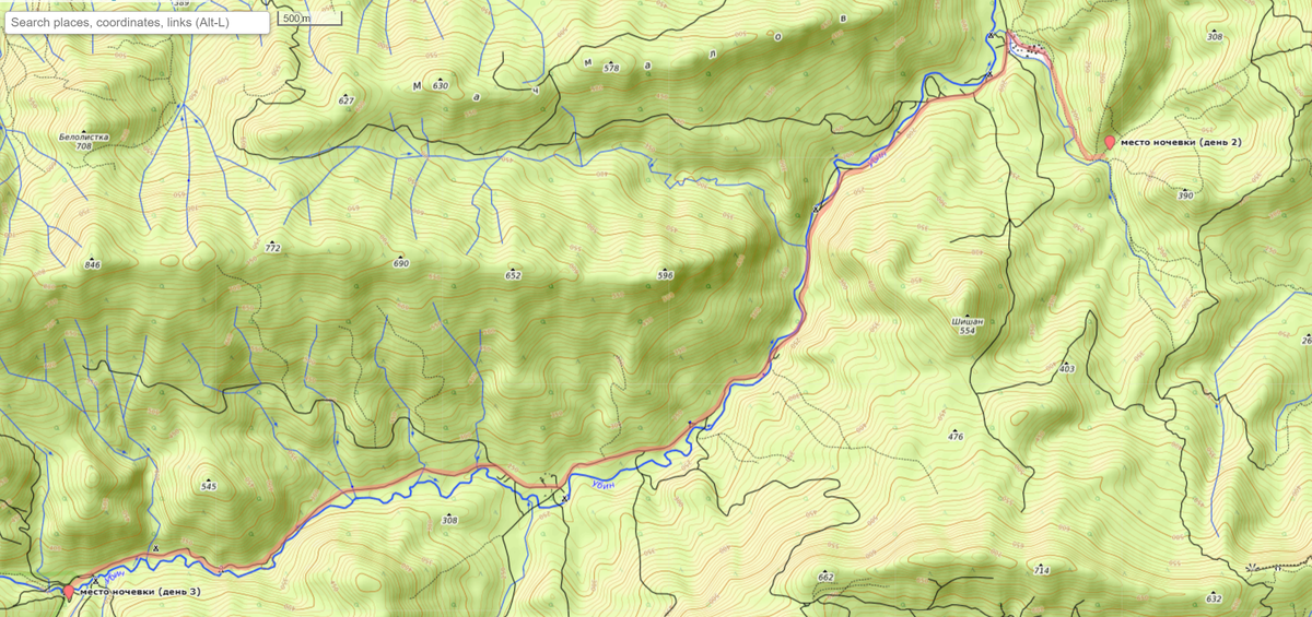 По треку в этот день мы натопали порядка 11км