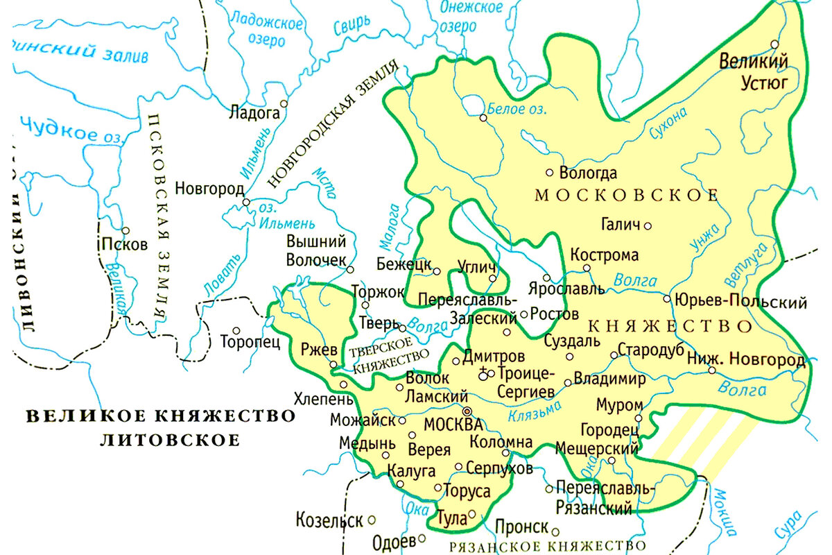 Первые три столицы руси. Границы Московского княжества в 1462 году. Московское княжество 15 век карта. Карта Московского княжества 1462 г.