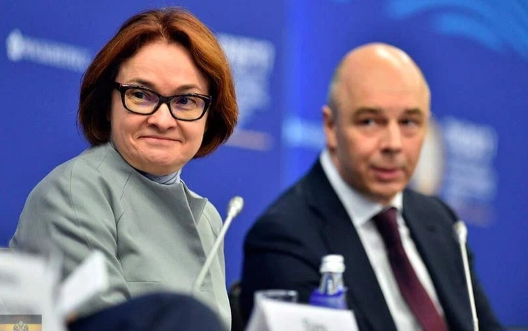 Э. Набиуллина и А. Силуанов, фото GLOBAL LOOK PRESS