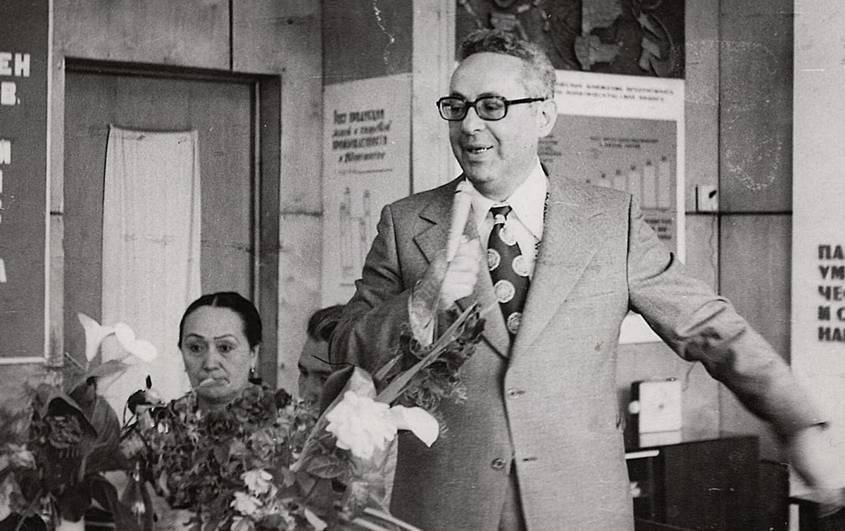 Юрий Левитан на почетной встрече в Ташкенте