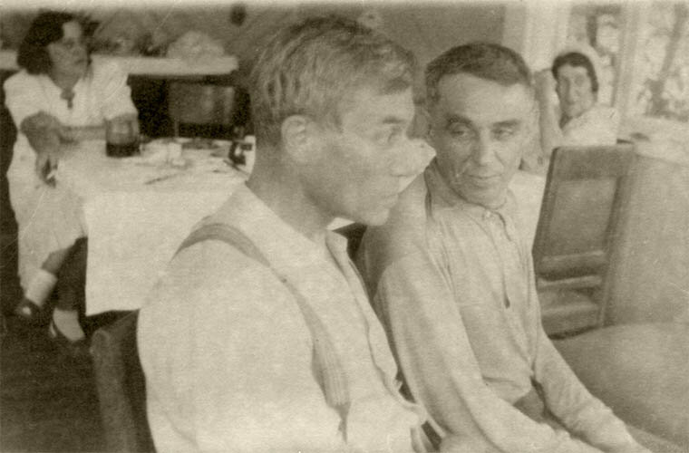 Борис Пастернак и Крученых 