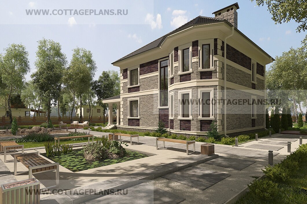 3 фасад дома. Источник фото: https://www.cottageplans.ru