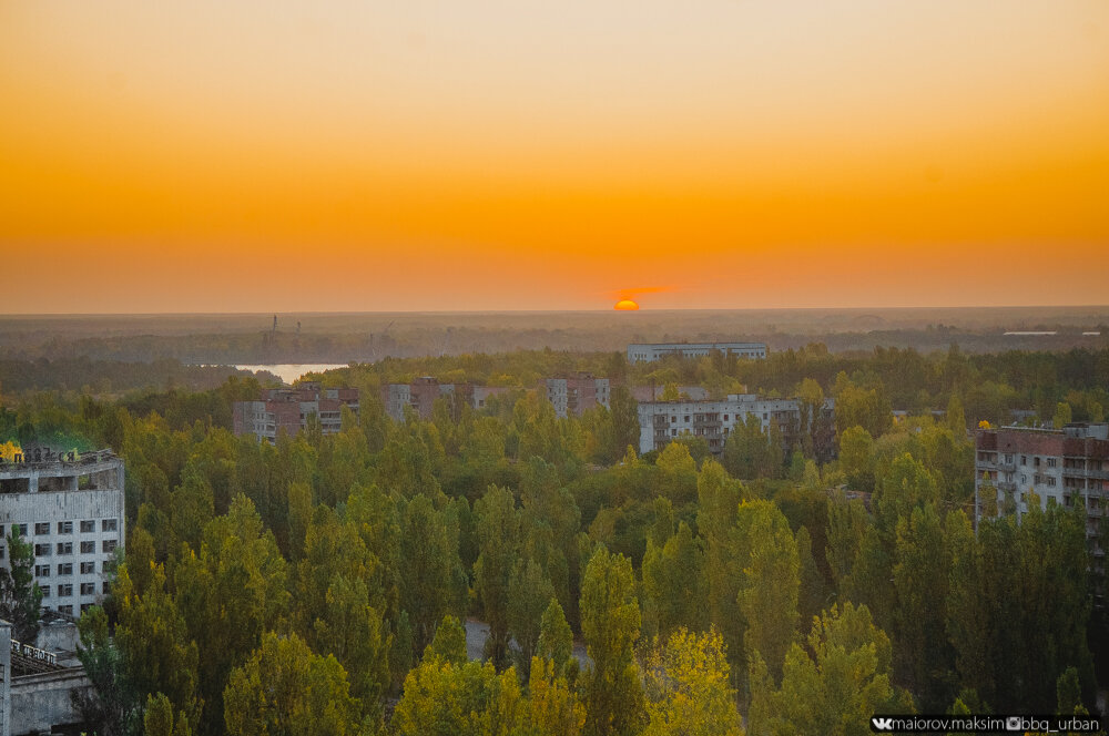 Очередной рассвет в Припяти без людей! Эту красоту нужно видеть своими глазами!