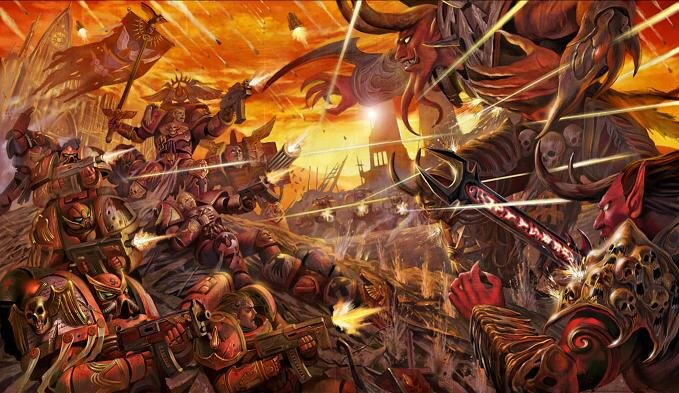 обычный день в warhammer 40 000