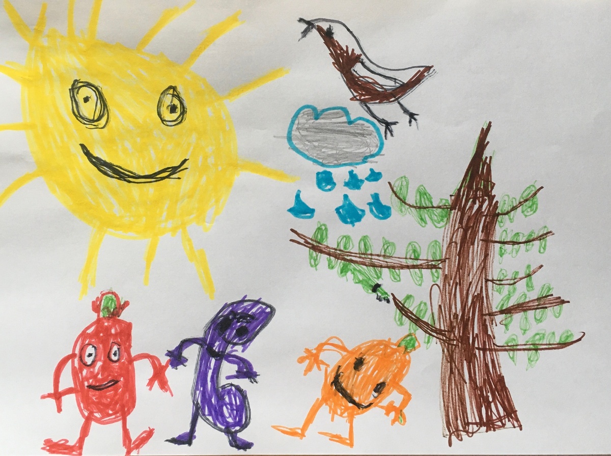 рисунок Александра Короленкова "Солнышко любит всех" https://www.instagram.com/little__m0nsters/