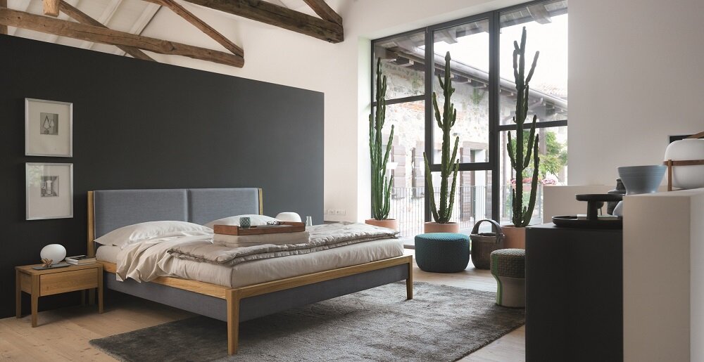 Кровать Team7 mylon, беленый дуб.