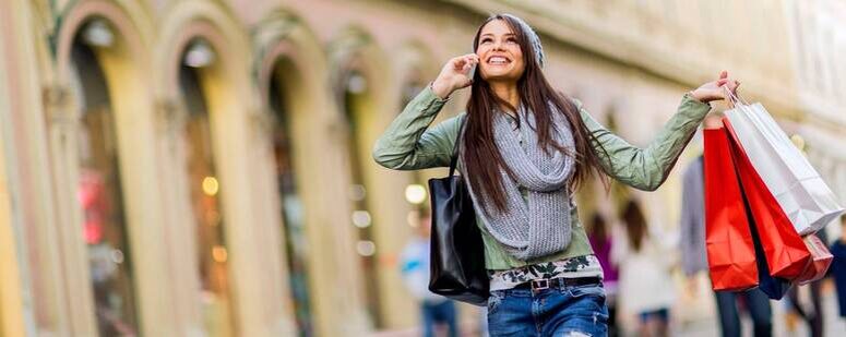 Счастливая покупательница