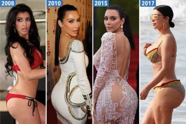 "Эволюция" попы Ким Кардашян