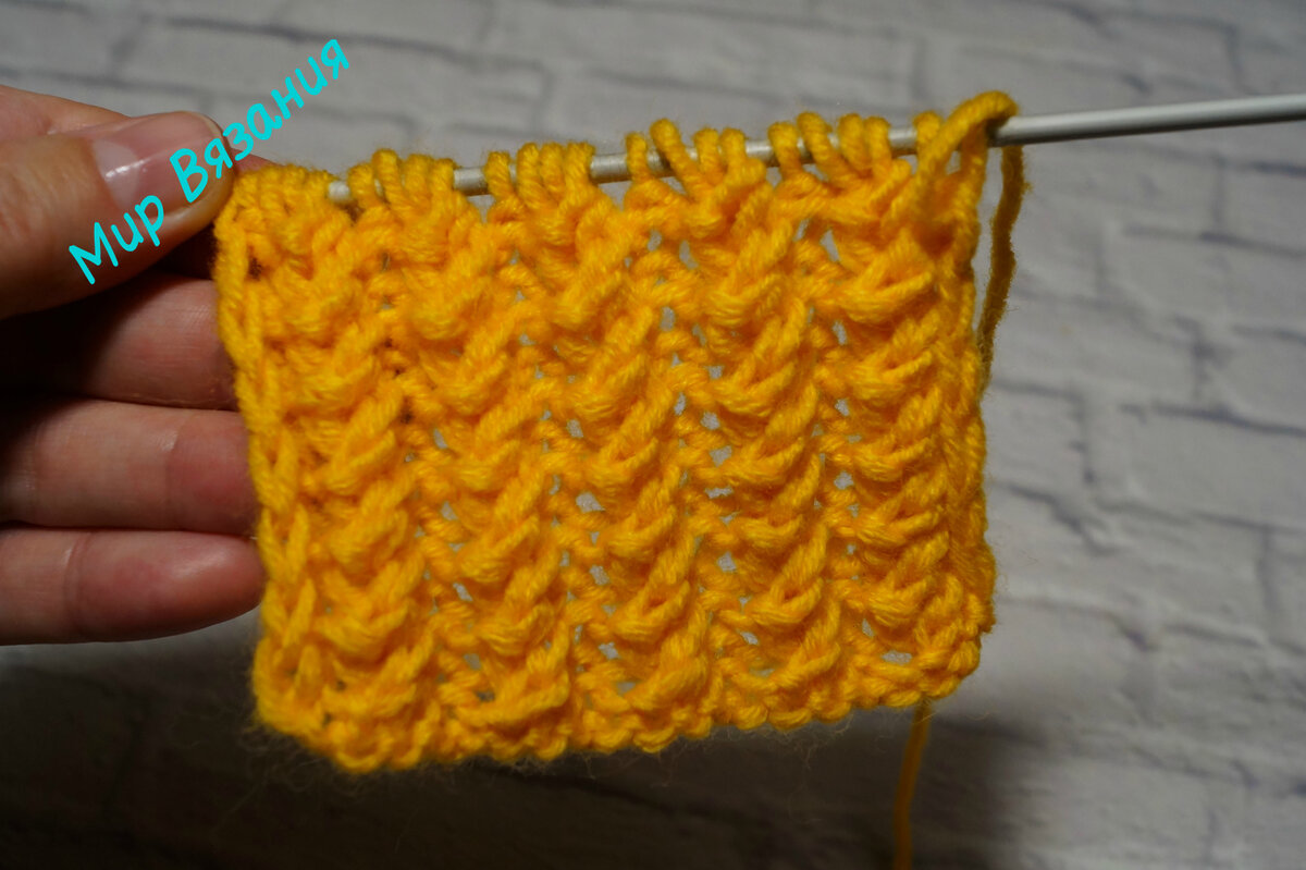 Узор спицами от Мир Вязания Lana Ko