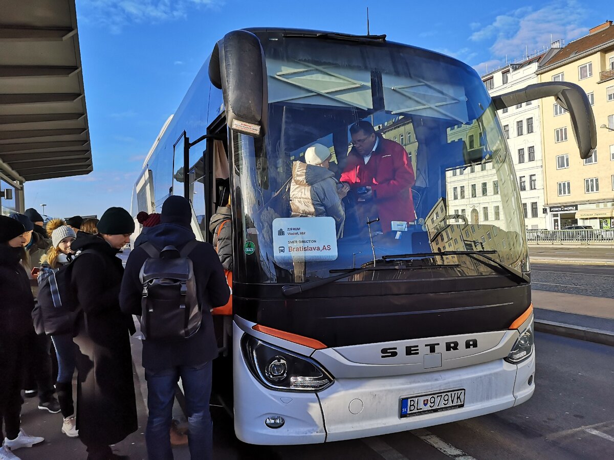 Билеты на автобус Братислава - Вена на ИНФОБУС