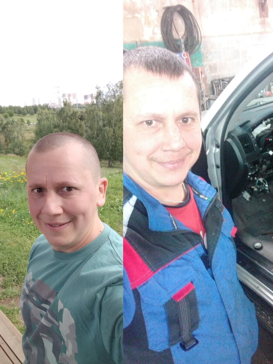 Разница 4 месяца. (2 месяца трезвой жизни справа).