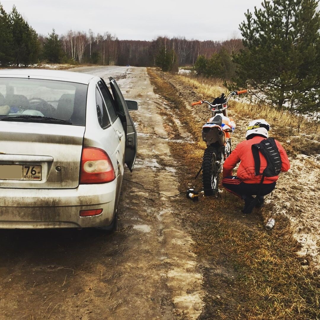 Помогаем накачать колесо