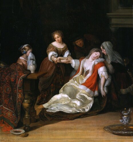 Е. Ван дер Неер Обморок. 1680 Музей Глазго.