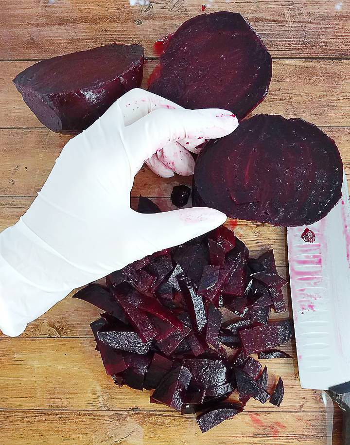 нарезаем свеклу