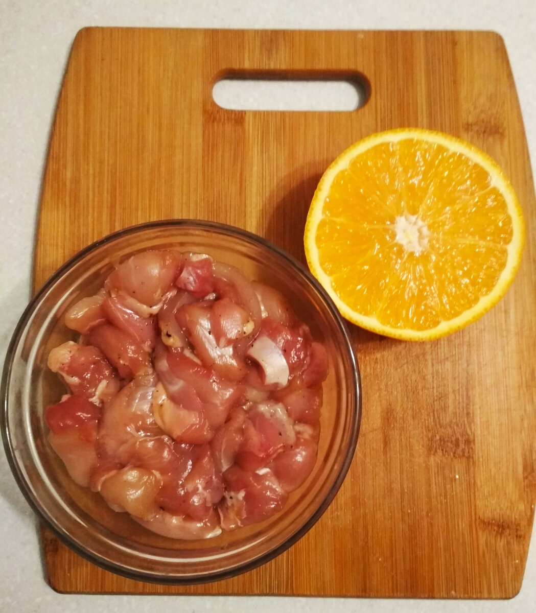 Курица в апельсиновом соусе пошаговый рецепт с фото