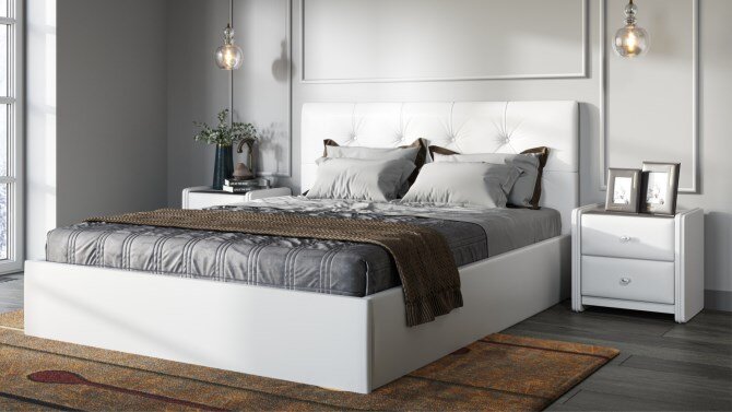 Кровать "Женева" из ассортимента магазина "Мебель Шара"