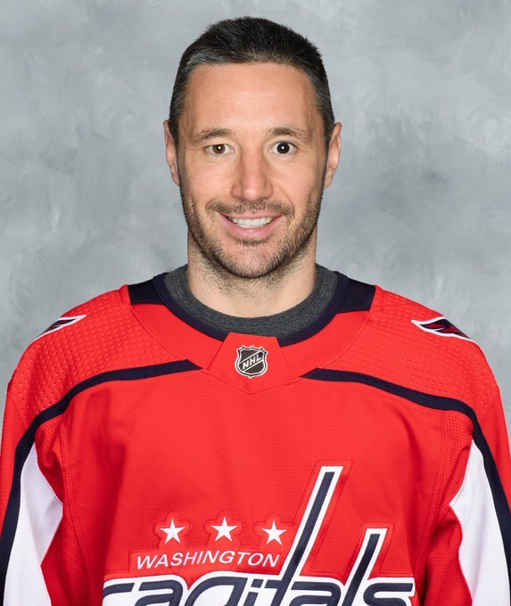 Илья Ковальчук в фирменном джерси клуба "Вашингтон Кэпиталз". 