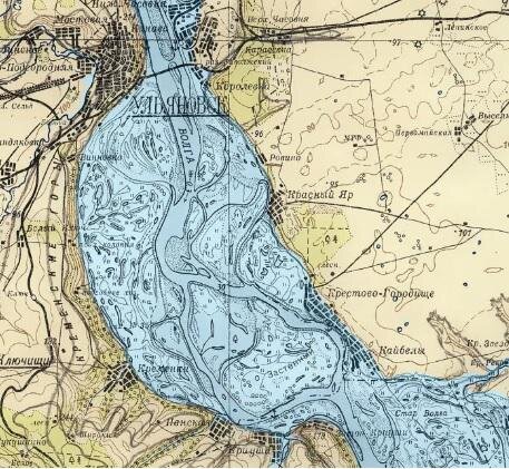 Карта волги с глубинами ульяновской области