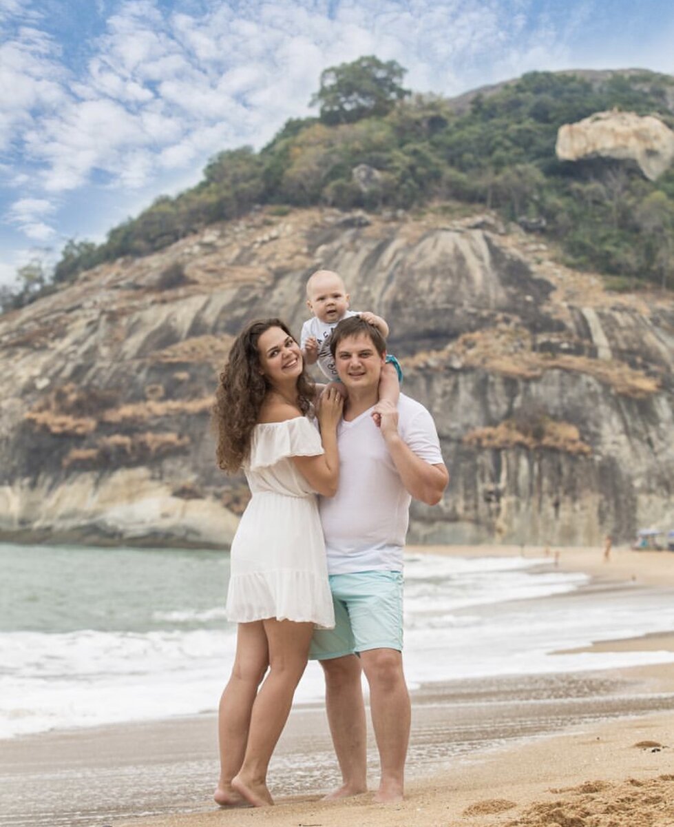 Месячный отпуск в Таиланде, декабрь 2016 года, сыну  7,5 месяцев