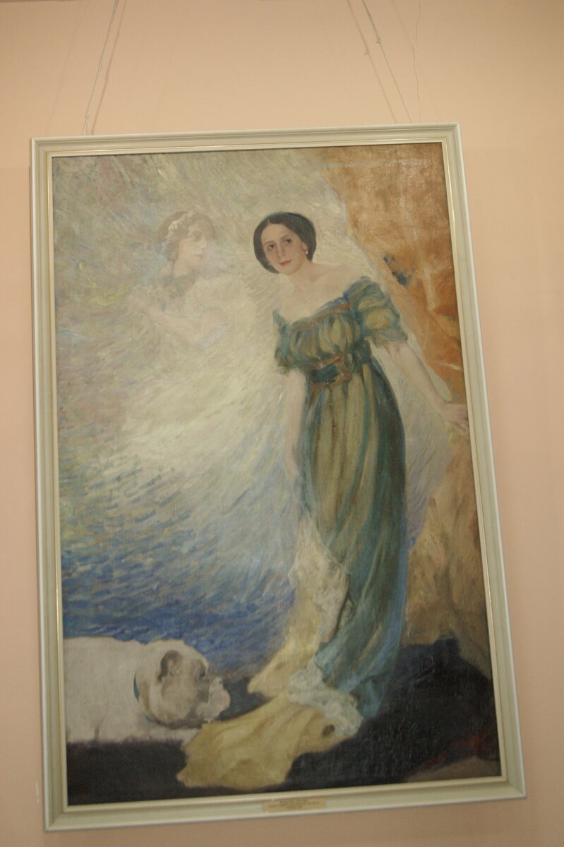 Есть в Бердянском художественном музее картина, которая привлекает внимание своей необычностью: на женщину взирает ее же образ. Это портрет одной из величайших русских балерин – Анны Павловны Павловой (1881 — 1931) кисти Шмарова Павла Дмитриевича.