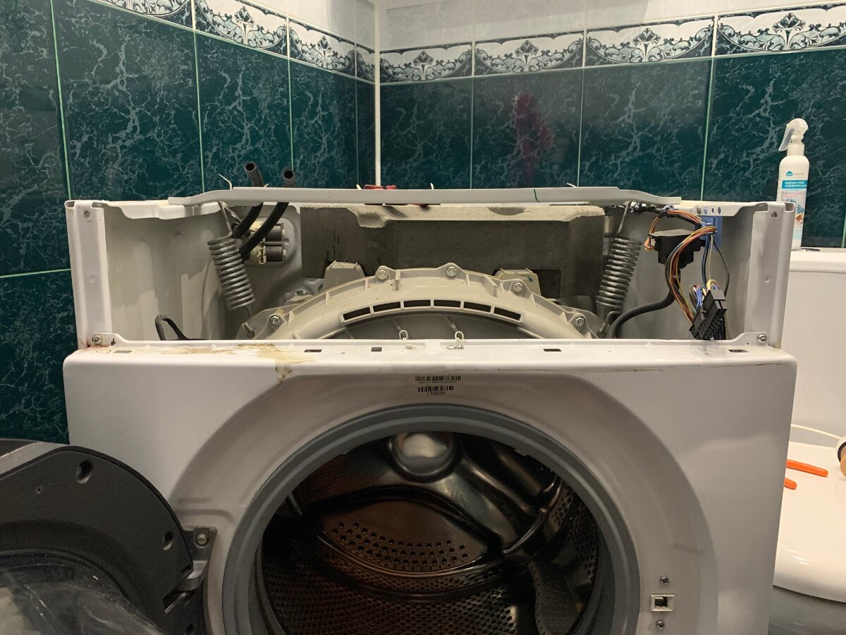 СМА Panasonic, Не включалась из-за отсутствия подачи воды. 