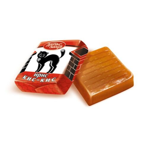 Ирис ели вместе с бумажной оберткой