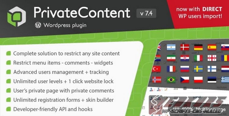 PrivateContent ~ Плагин многоуровневого контента