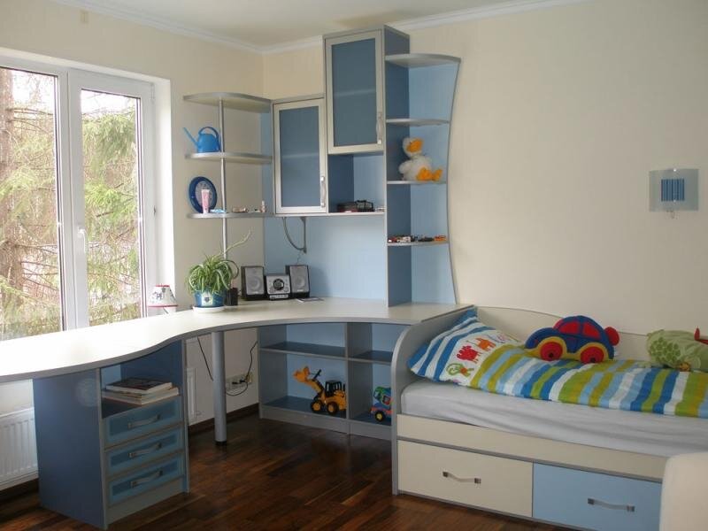 Такой может быть комната ребенка дошкольника и младшего школьного возраста