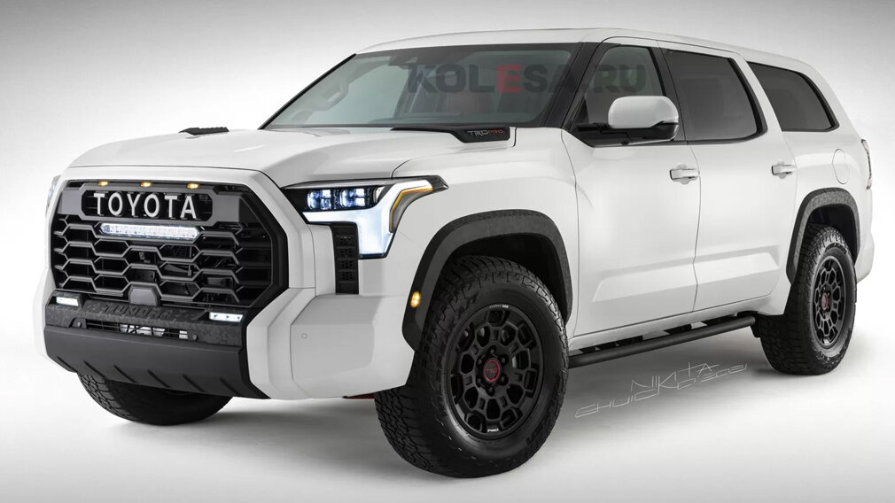Рендер нового Toyota Sequoia, фото: Колёса.ру