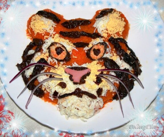 Рецепт салата «Тигренок»