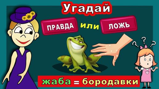 Угадай : ПРАВДА или ЛОЖЬ ? Тесты для детей от бабушки Шошо