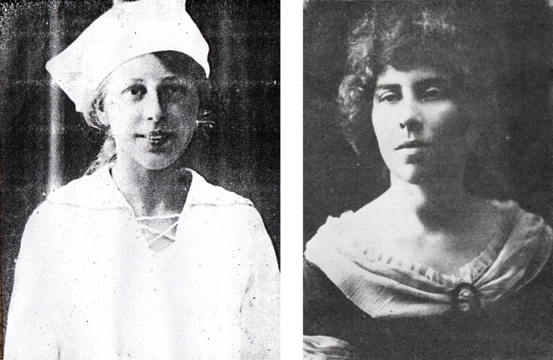 Слева: Мария Петровых (1908-1979) в юности. Фото: biographe.ru. Справа: Вера Звягинцева (1894-1972) в 1931 году. Фото: wikipedia.org