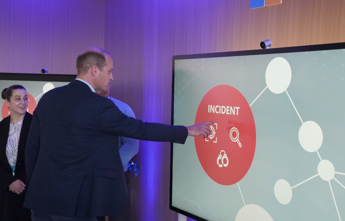 The Duke of Cambridge, founder of The Royal Foundation’s United for Wildlife, visited Microsoft HQ to learn how a new state of the art AI scanning technology can increase detection of illegal wildlife products being trafficked through international airports, and help to disrupt this criminal trade.