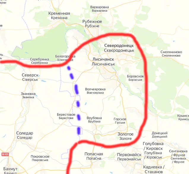 Возможные границы будущего "котла"