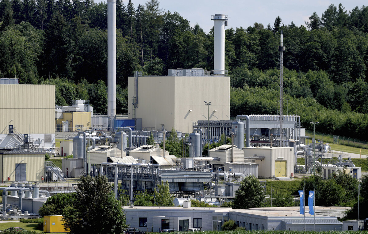    Газохранилище энергетической компании Uniper, Мюнхен, Германия  AP Photo/Matthias Schrader