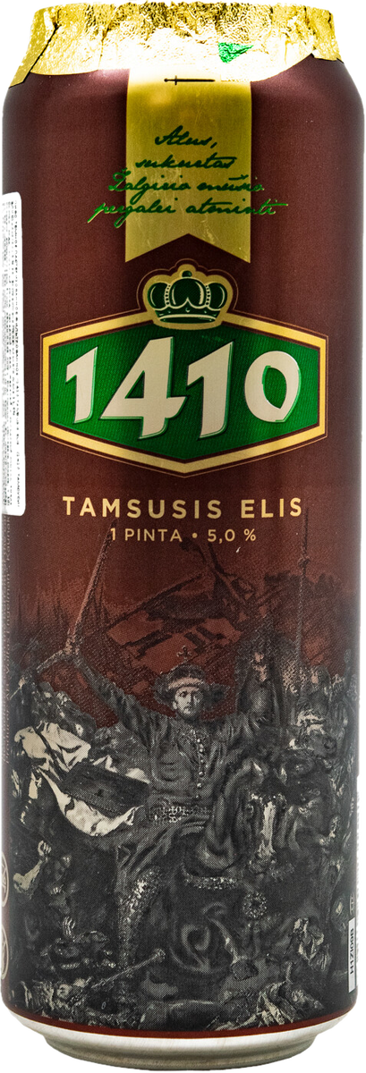 Темное пиво "1410" от литовской пивоварни Volfas Engelman.