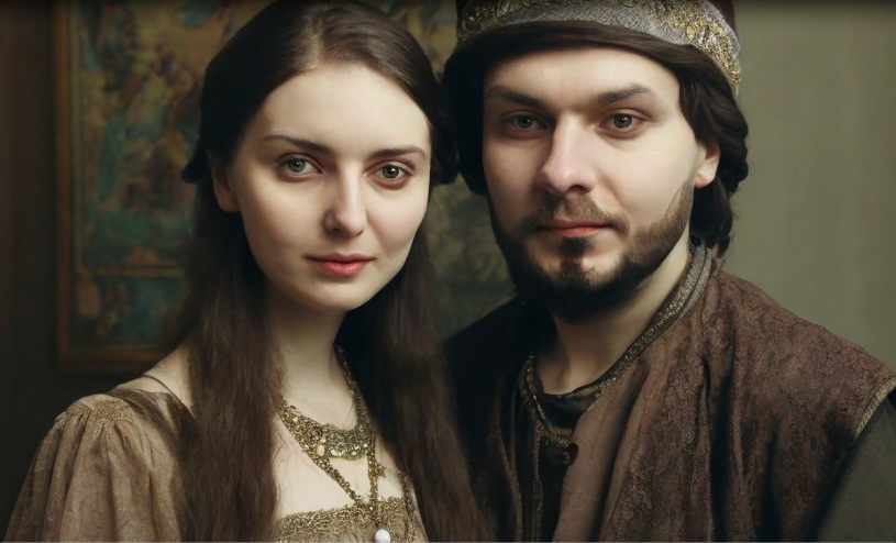 Марина и Лжедмитрий Второй. Источник: Нейросеть.