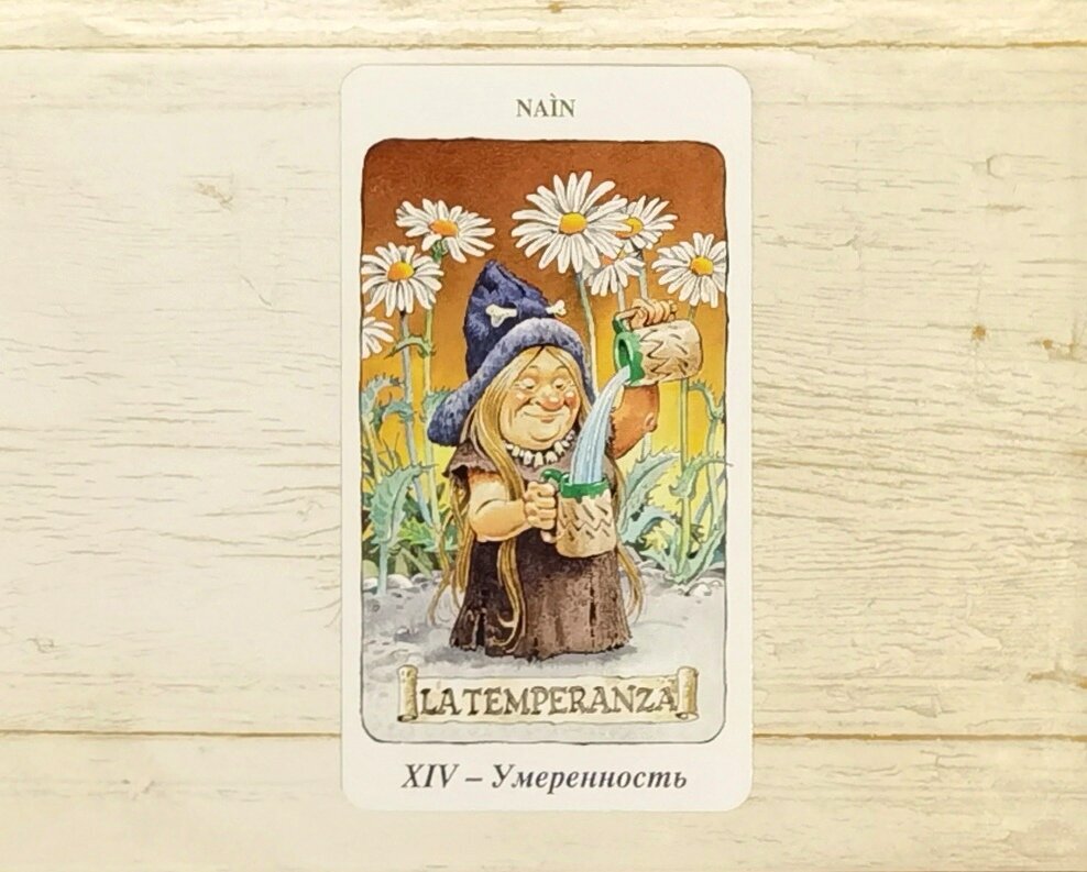 Аркан XIV "Умеренность". "Таро гномов".