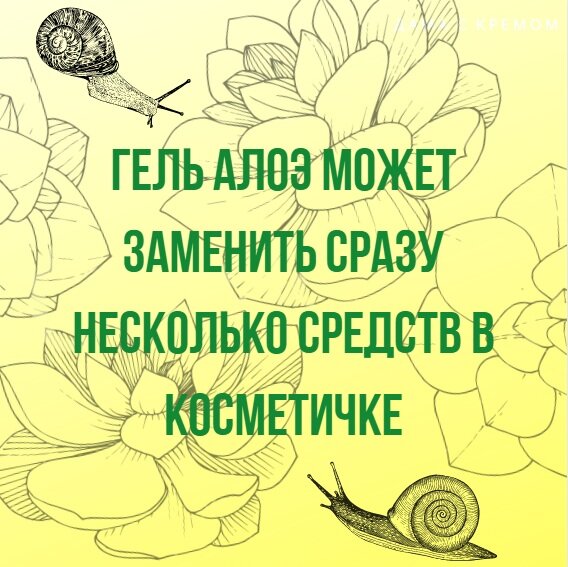 Гель алоэ и гель с улиточной слизью для ухода за лицом, телом и волосами. Способы использования